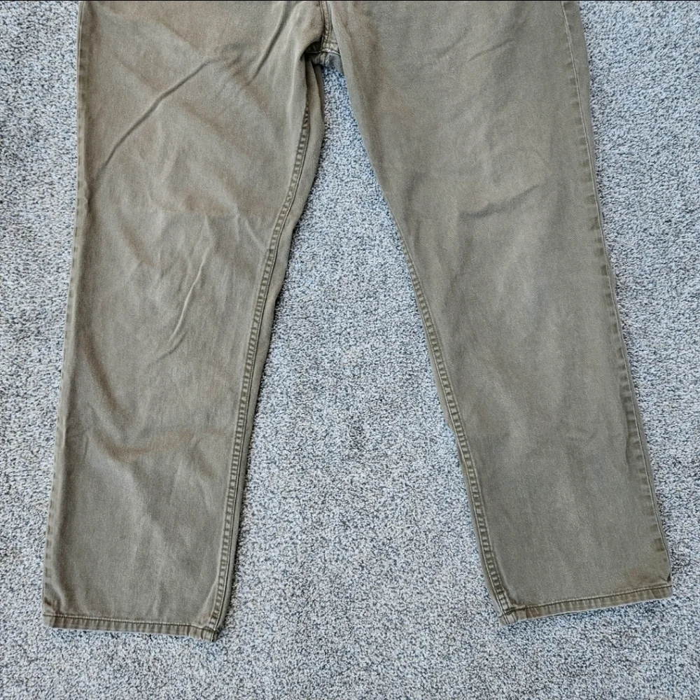Pendleton Olive Green Khaki Pants Casual Fit 100% Cotton Jeans Mens Size 40x32